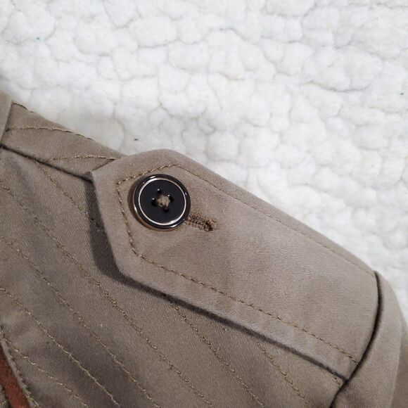 Women's White House Black Market Military Shoulder Front Zip Jacket Size 4 - Picture 10 of 16